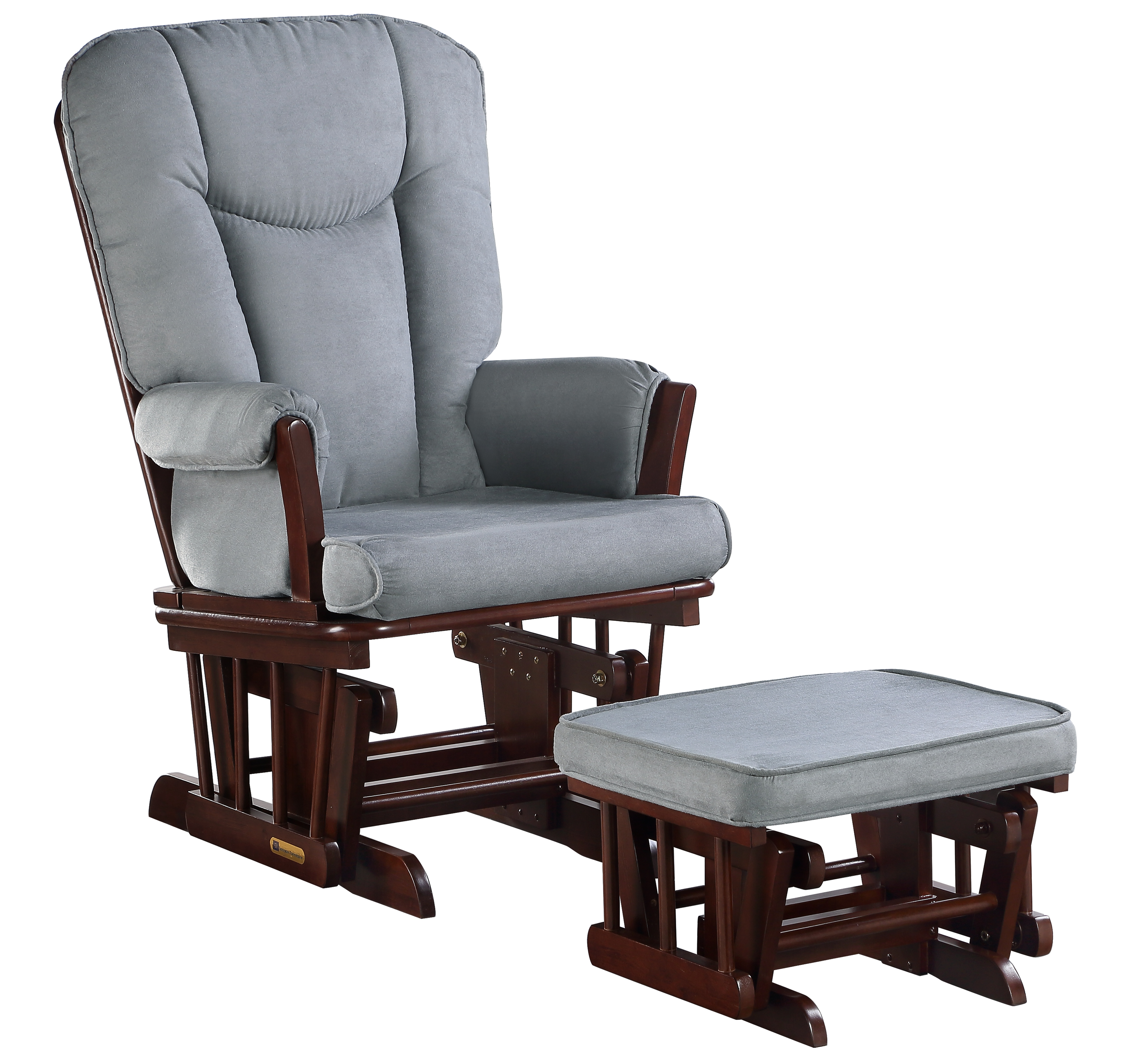 Chaise Berçante avec pouf Tuscany Espresso/Gris 7043CB.02.1139 Lennox Furniture Chaise Berçante avec pouf Tuscany Espresso/Gris 7043CB.02.1139 Lennox Furniture