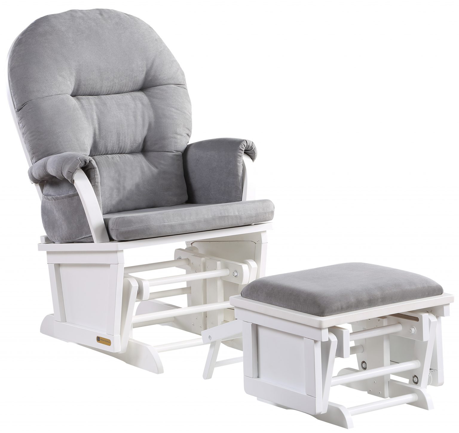 Aiden Glider Chair with Nursing ottoman and Retractable foot Rest