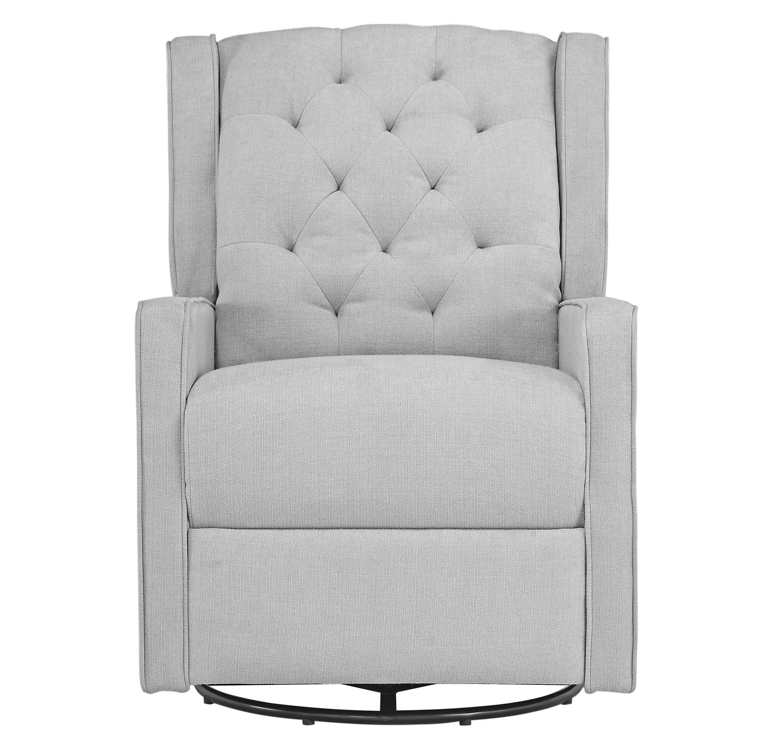 Capri Swivel Glider Recliner Light Grey 37901.LR94 Lennox Furniture